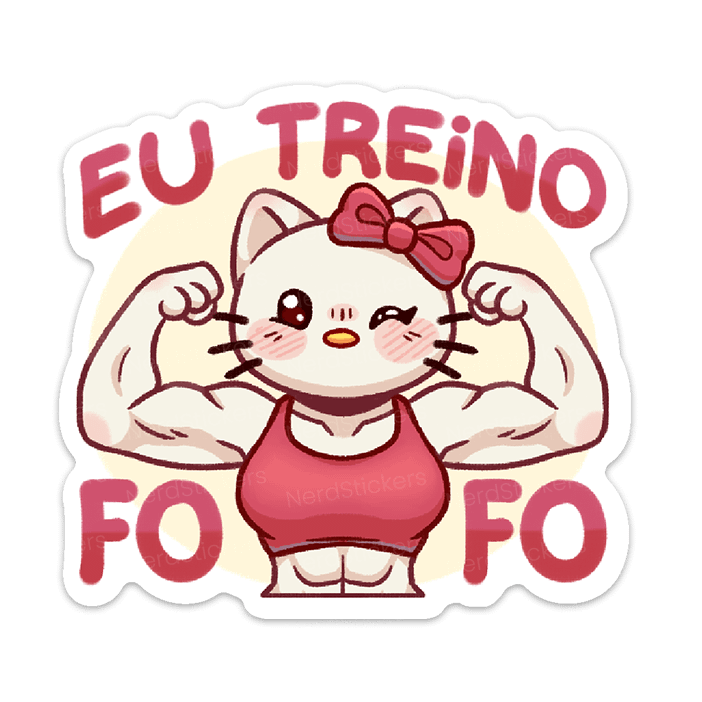 Eu Treino Fofo Nerd Stickers